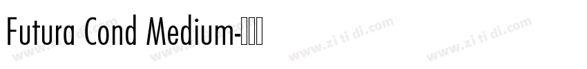 Futura Cond Medium字体转换